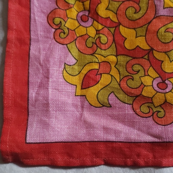 VINTAGE BOHO HIPPIE 70S LINEN Tea towel for pillow - Picture 2 of 2